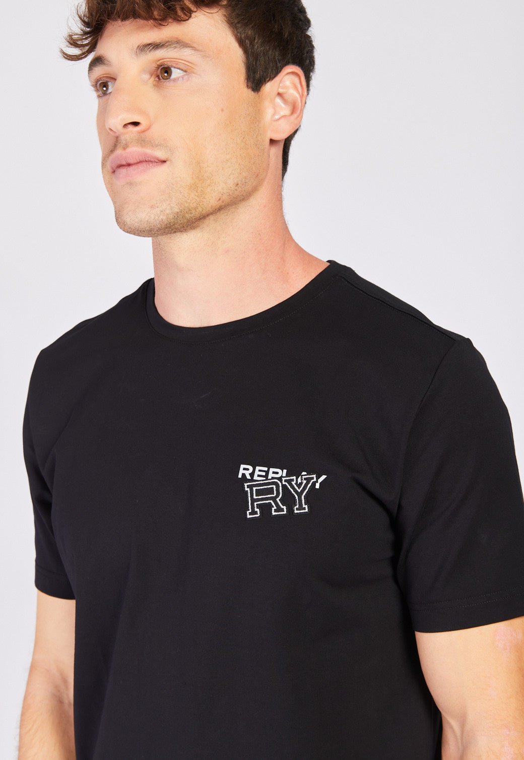 טי שירט קצרה לייקרה גברים - Replay