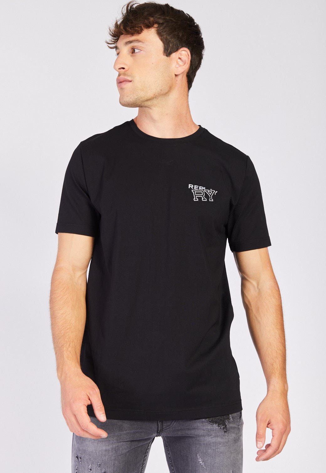 טי שירט קצרה לייקרה גברים - Replay