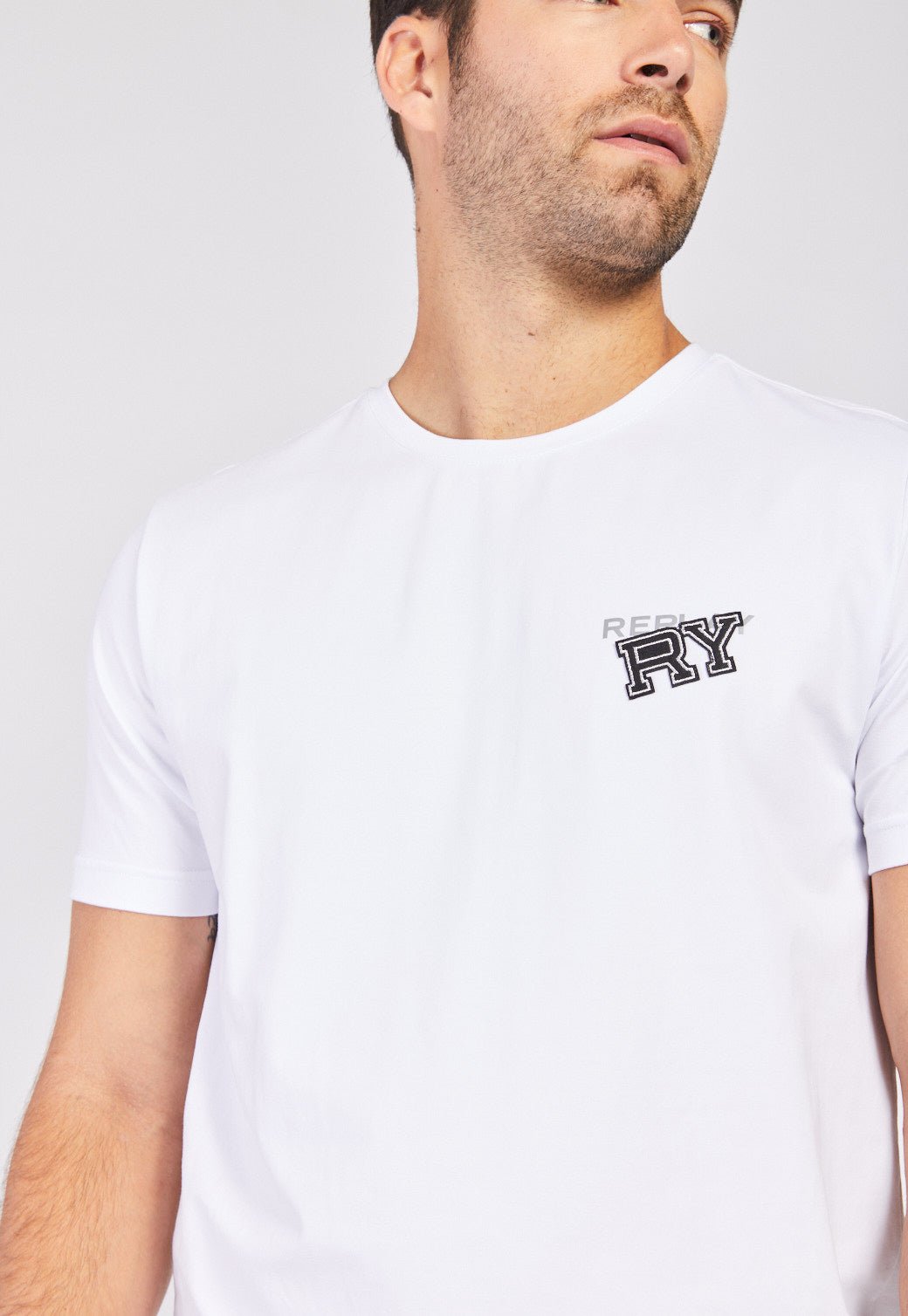 טי שירט קצרה לייקרה גברים - Replay