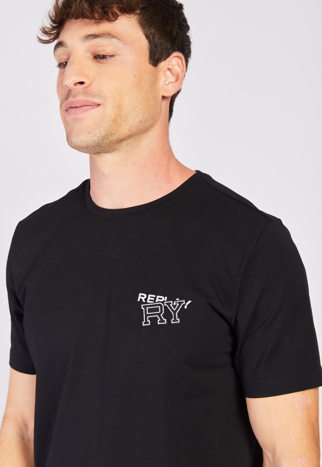 טי שירט קצרה לייקרה גברים - Replay