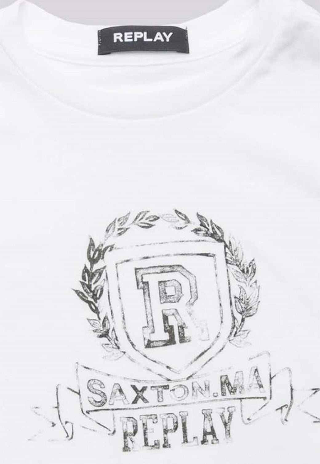 טי שירט קצרה עם הדפס ילד ילדים - Replay