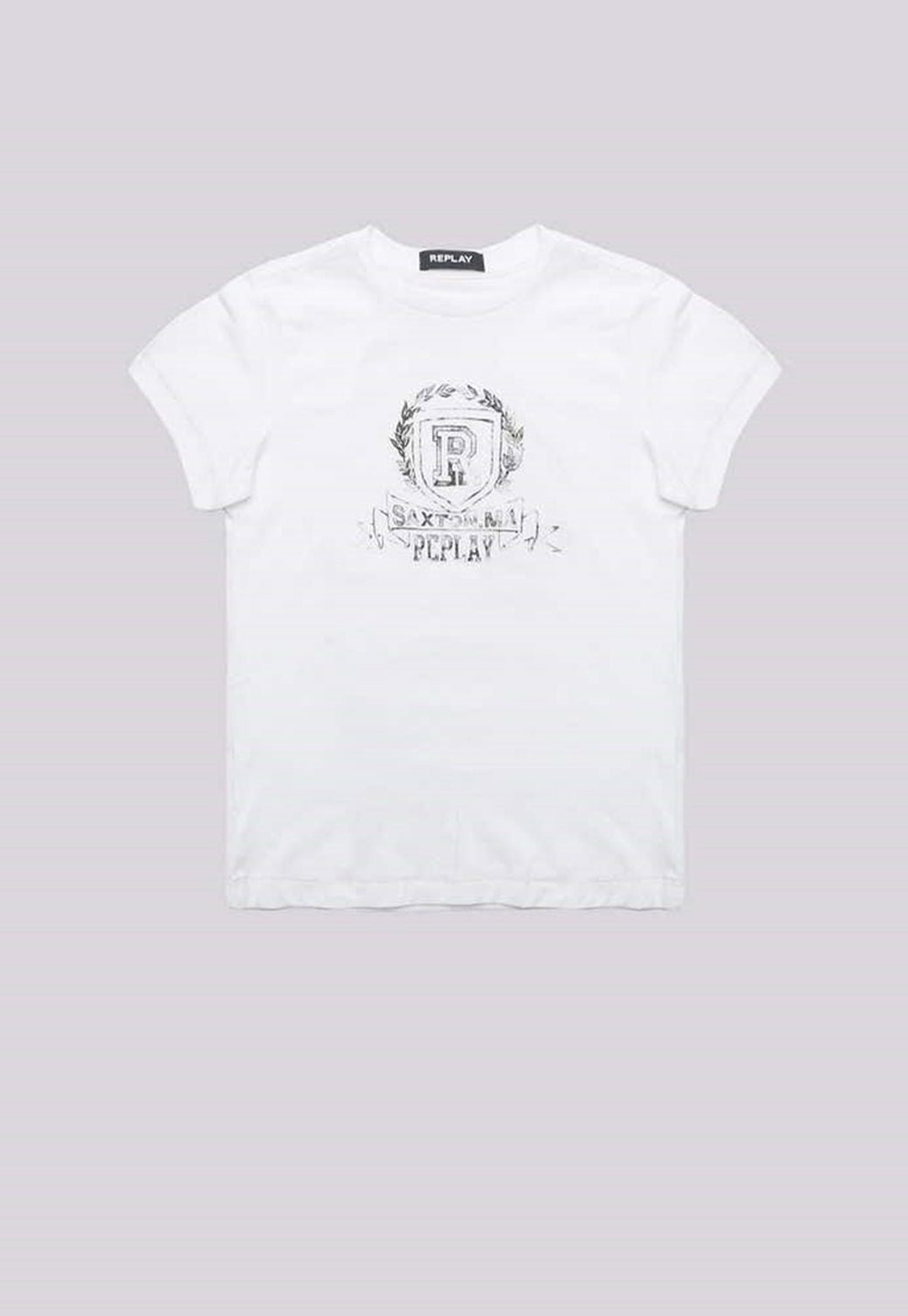 טי שירט קצרה עם הדפס ילד ילדים - Replay