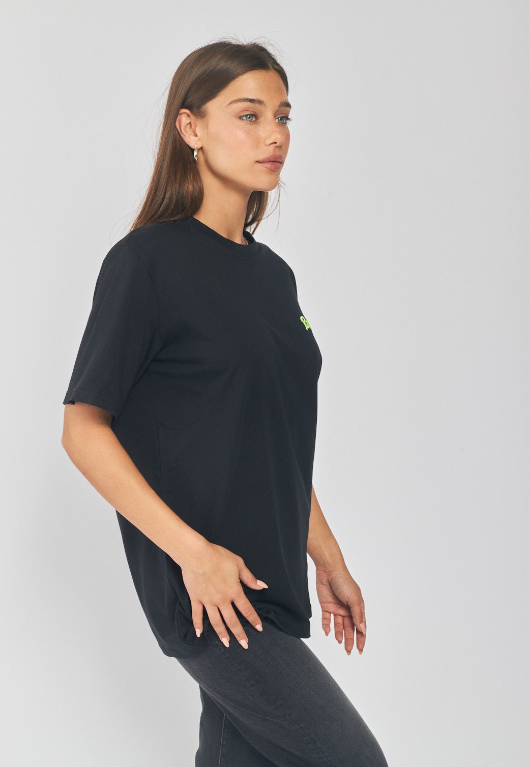 טי שירט קצרה עם הדפס נשים - Replay