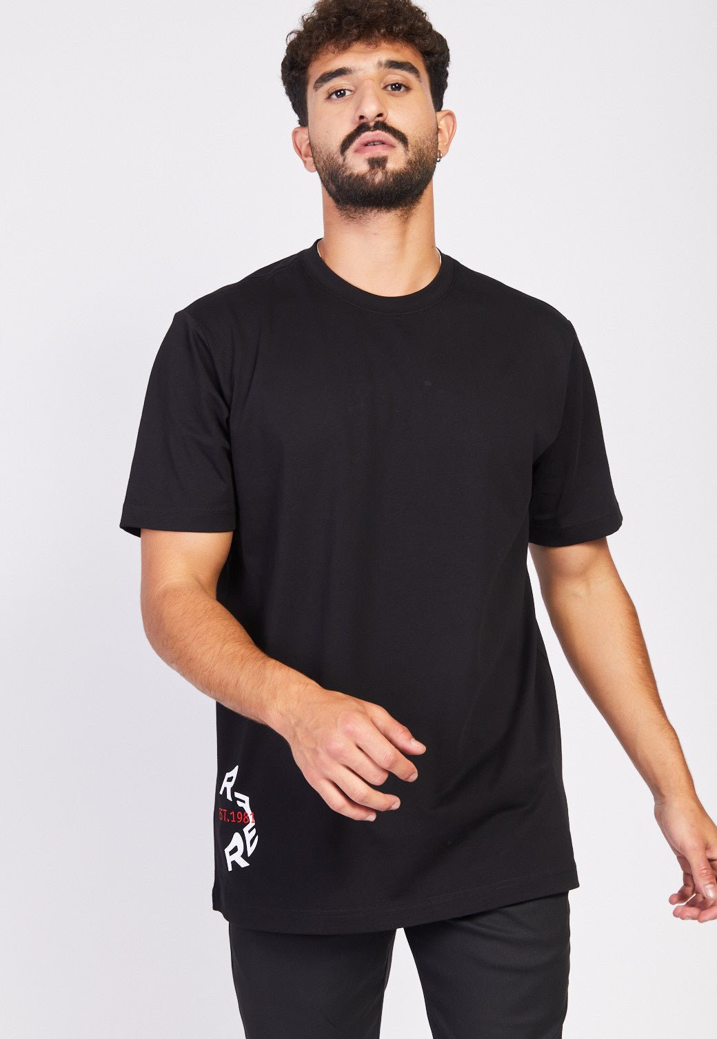 טי שירט קצרה עם לוגו גברים - Replay