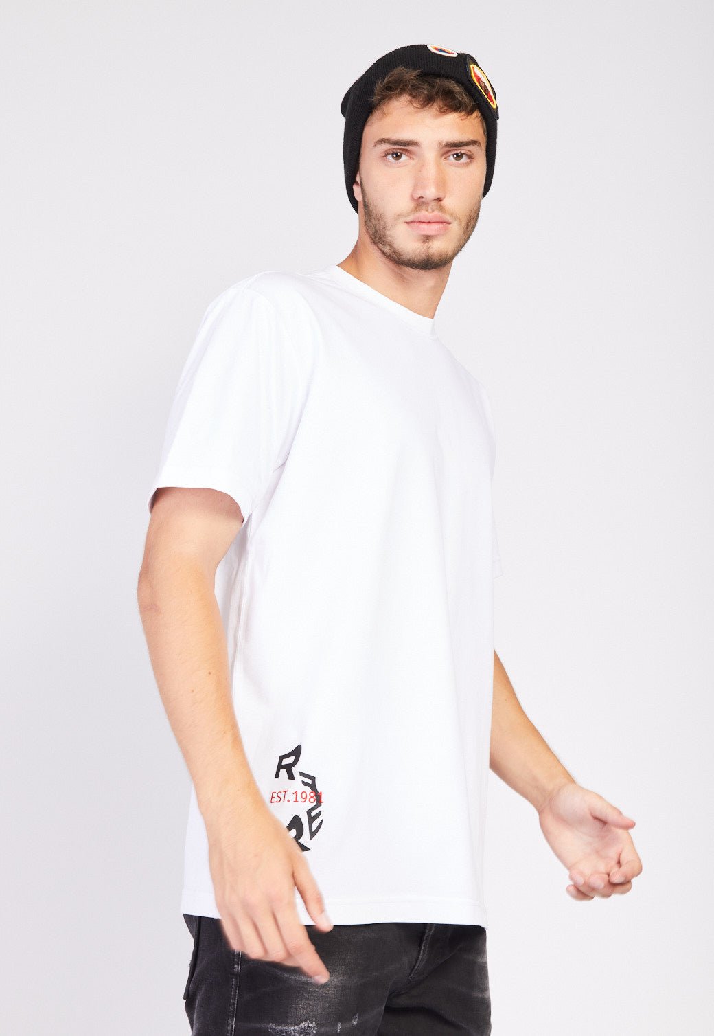 טי שירט קצרה עם לוגו גברים - Replay