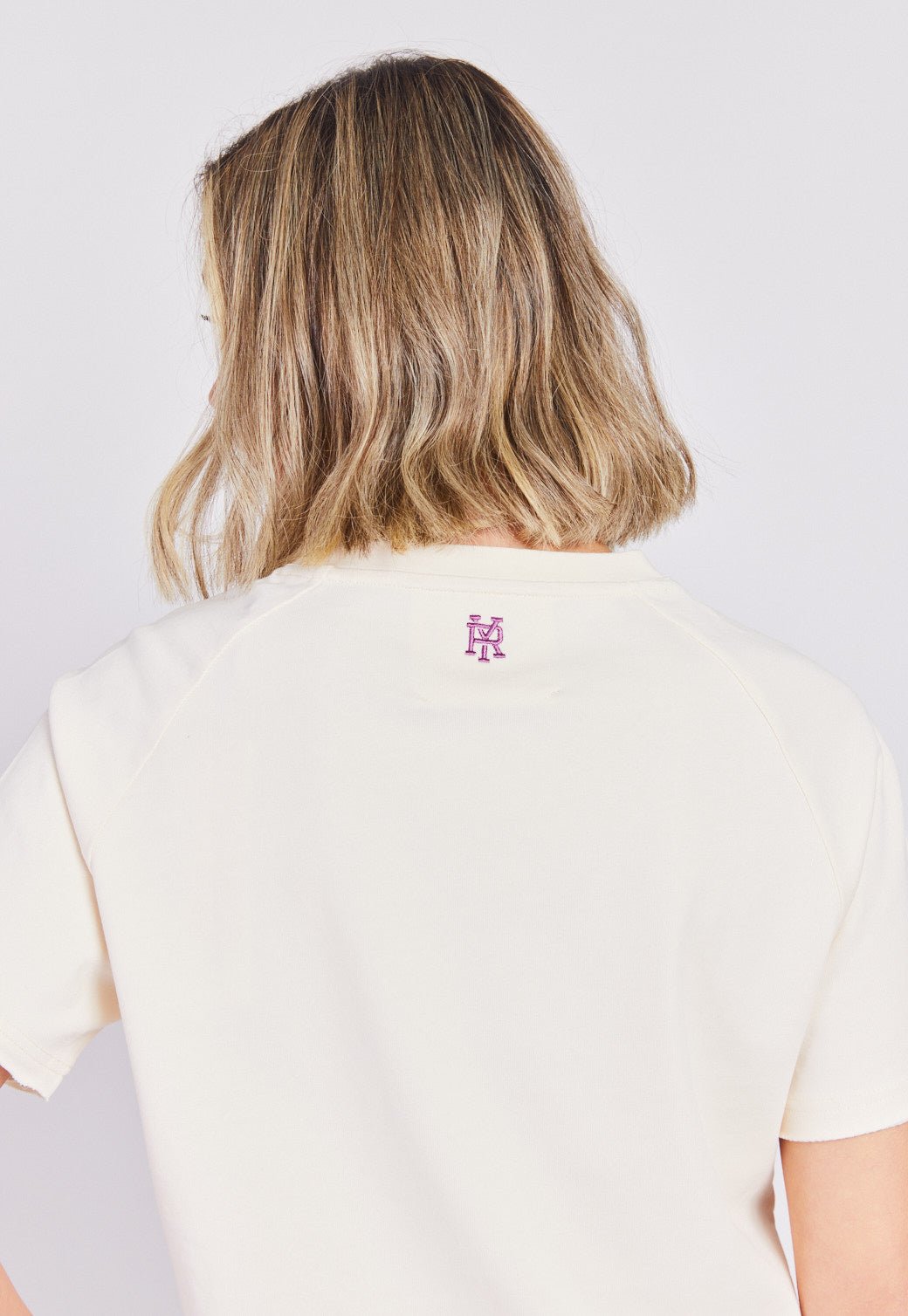 טי שירט קצרה רגלן לוגו נשים - Replay