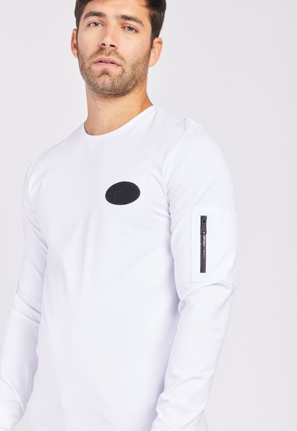 טי שירט לייקרה ארוכה גברים - Replay