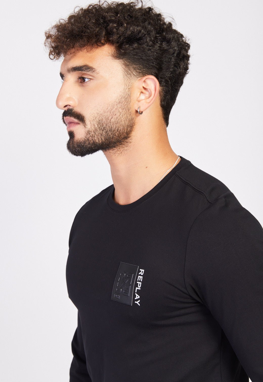 טי שירט לייקרה ארוכה גברים - Replay