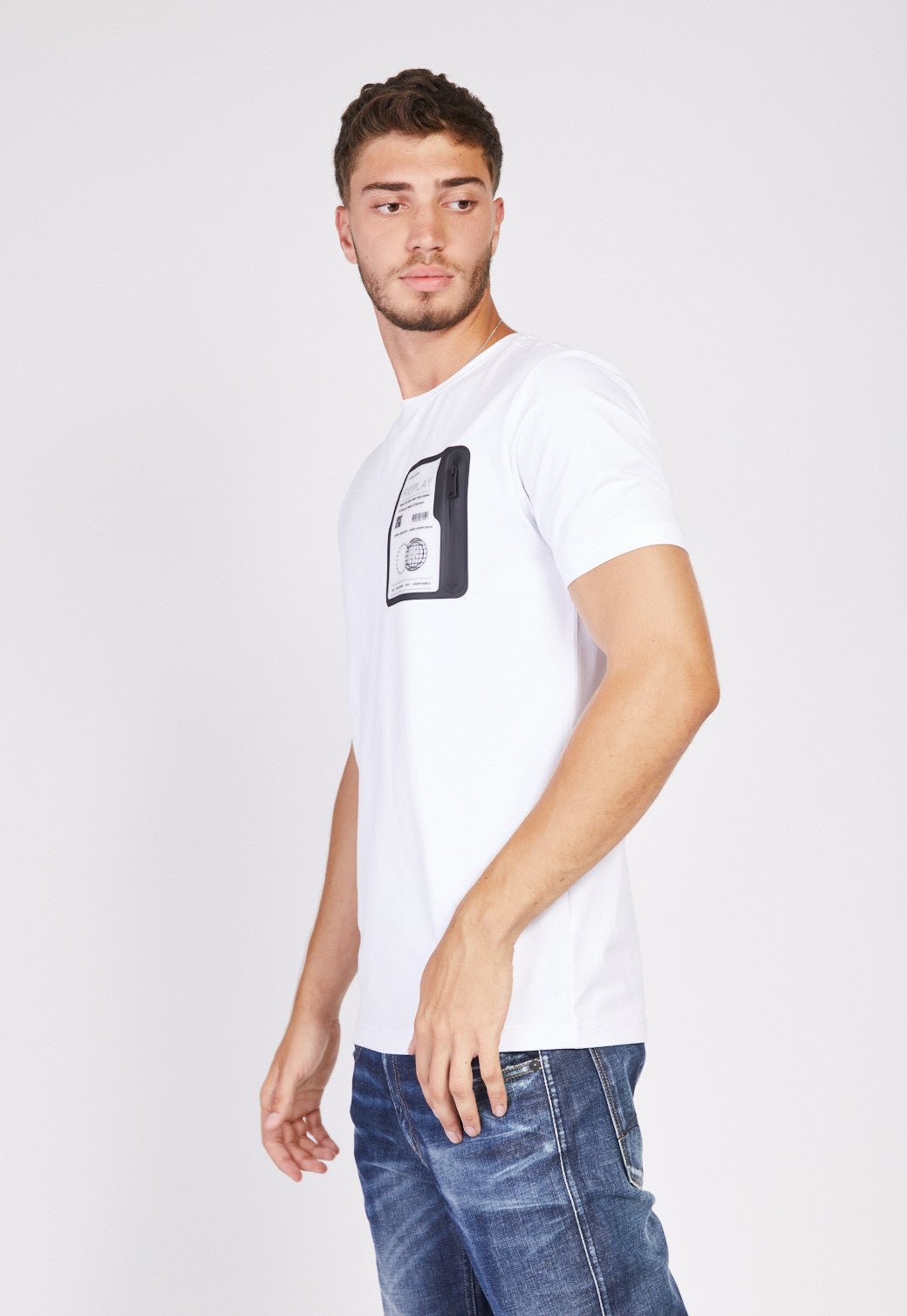 טי שירט לייקרה קצרה גברים - Replay