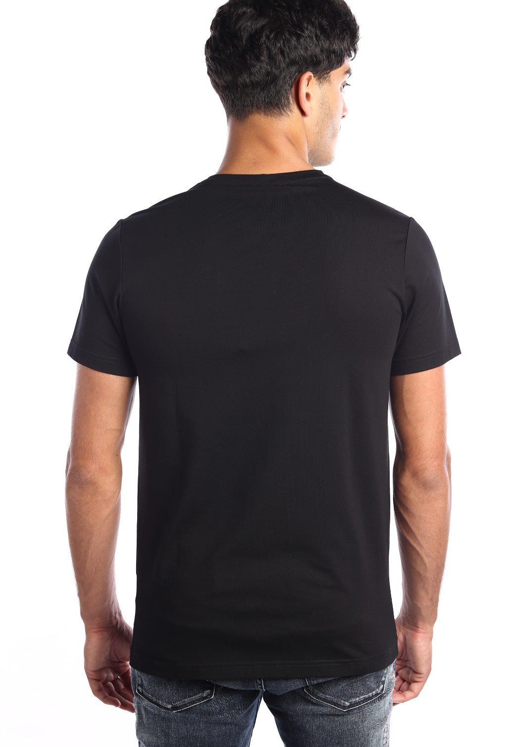 טי שירט לייקרה קצרה עם פלטת לוגו קטן גברים - Replay