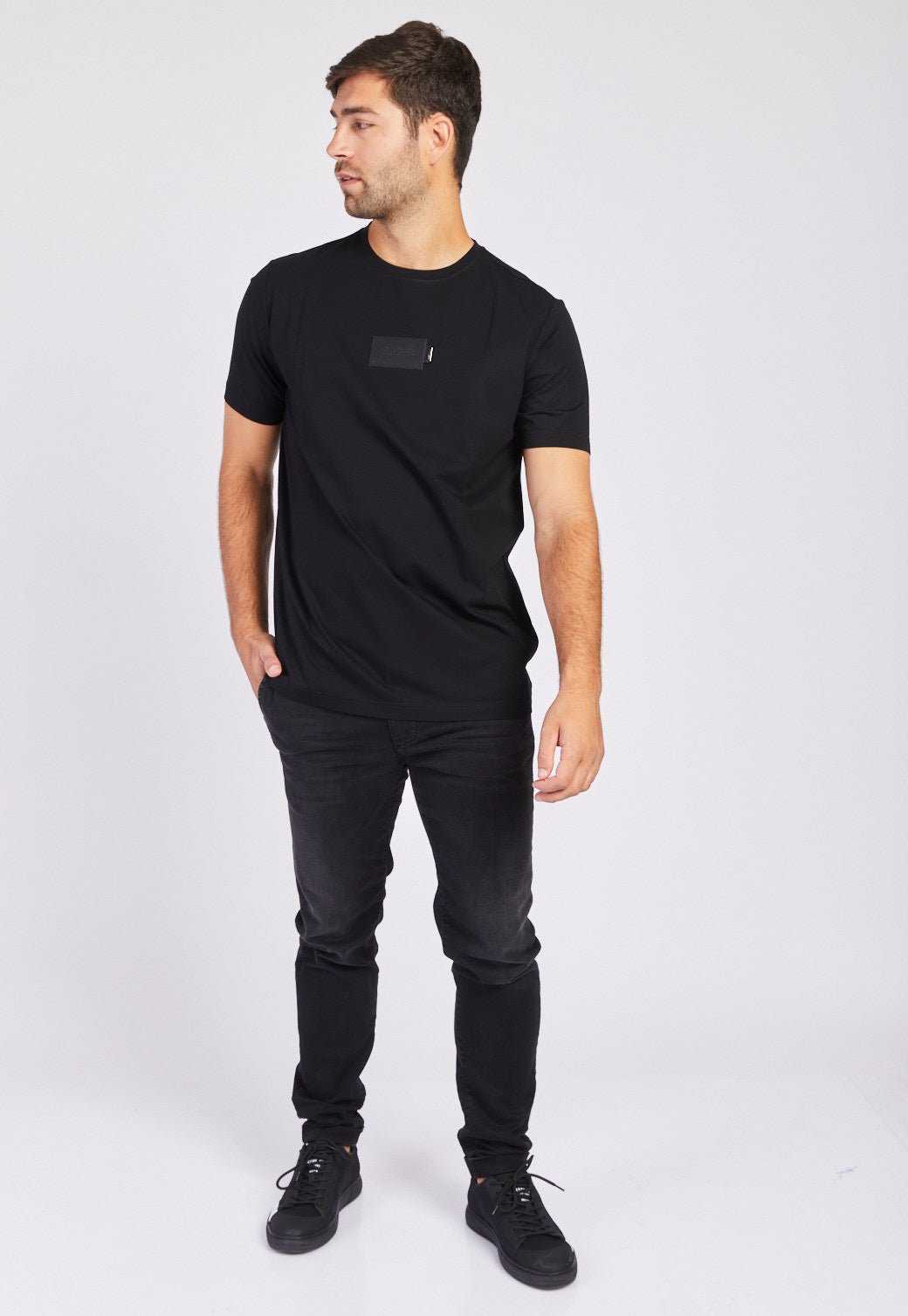 טי שירט מרצרייז קצרה גברים - Replay