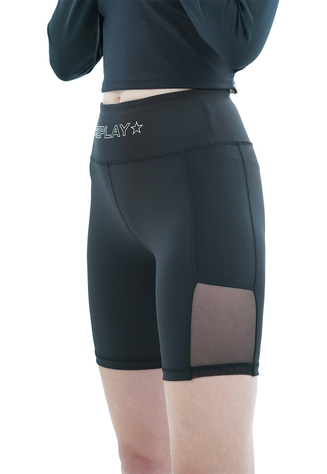 טייץ בייקר מבריק לוגו כוכבים נשים - Replay