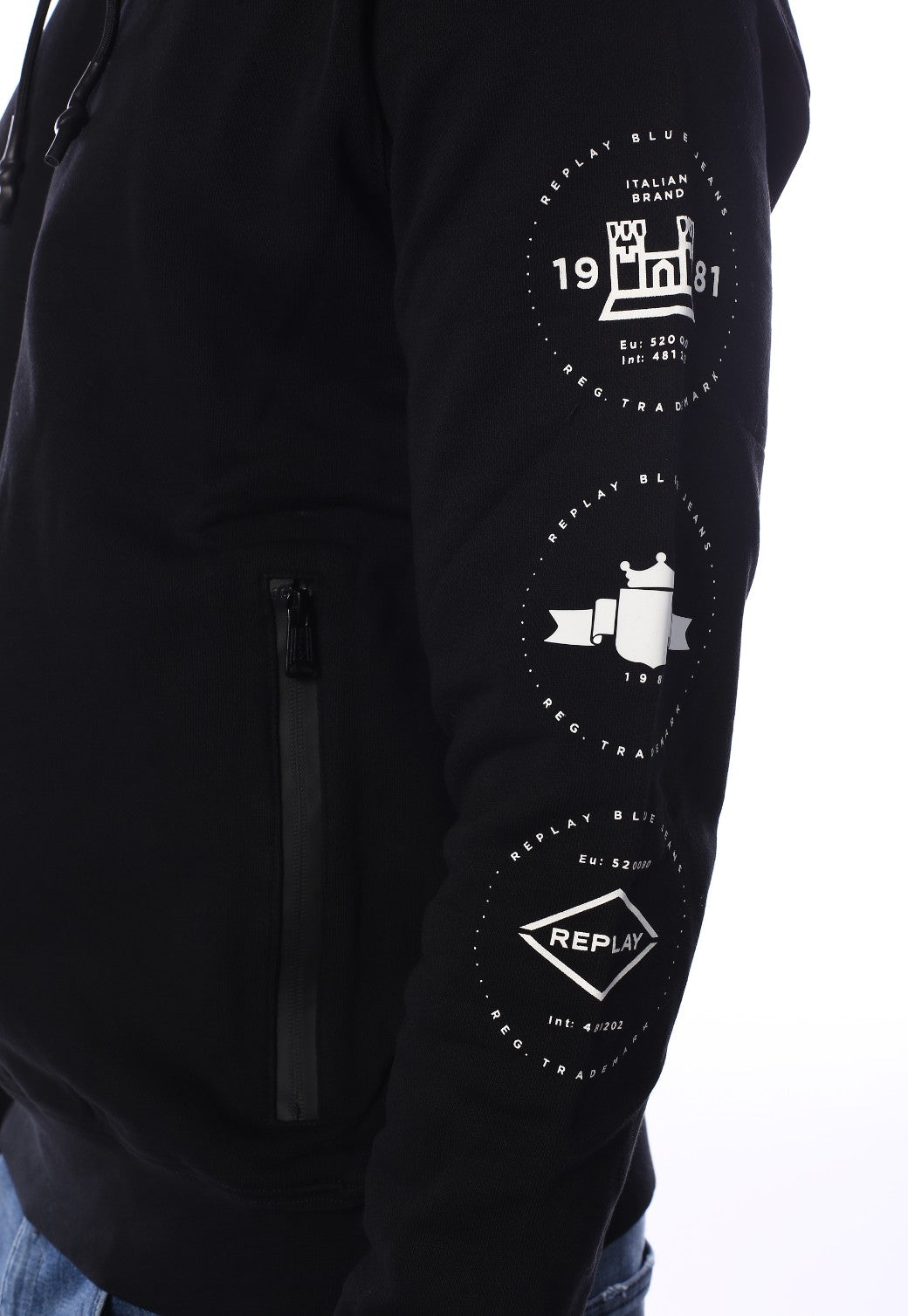 קפוצון עם לוגו בצד שמאל גברים - Replay