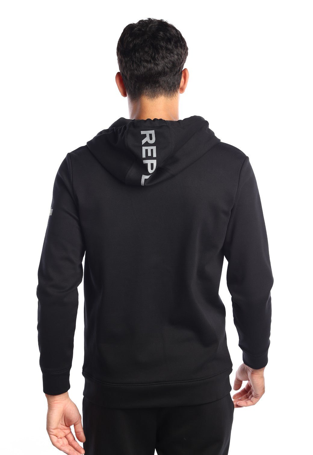 קפוצ'ון רוכסן בטנת וולור פנימית ארוך לוגו צד שמאל גברים - Replay