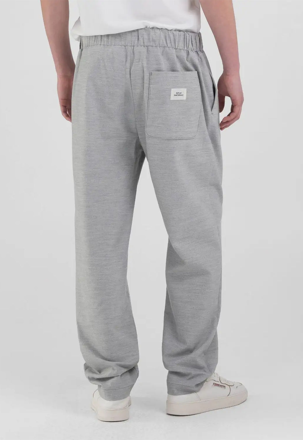 מכנסי פוטר בצבע אפור בהיר