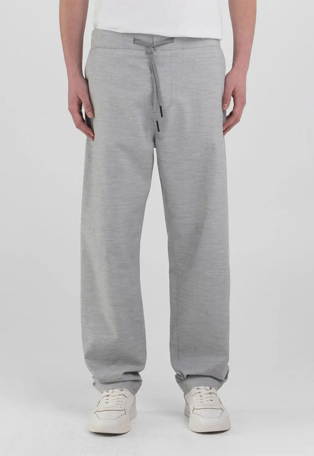 מכנסי פוטר בצבע אפור בהיר