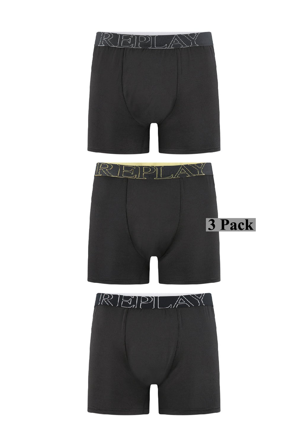 מארז 3 תחתוני בוקסר לגברים - Replay