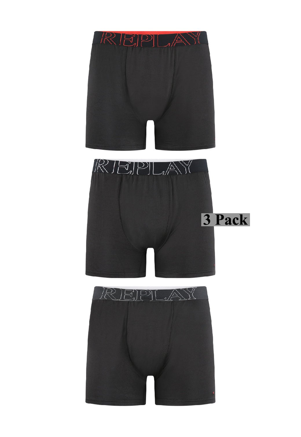 מארז 3 תחתוני בוקסר לגברים - Replay