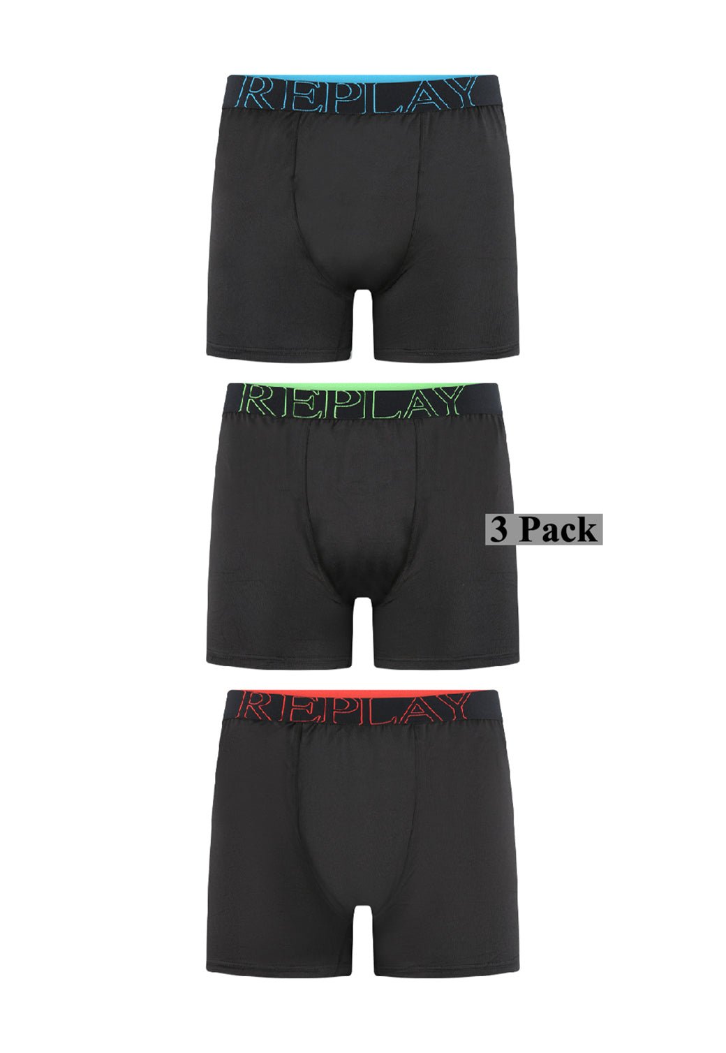 מארז 3 תחתוני בוקסר לגברים - Replay