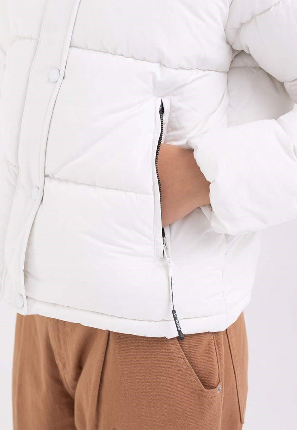 מעיל פאפר עם כיסים נשים