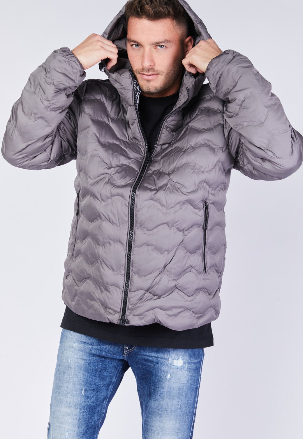 מעיל פוך עם לוגו גברים - Replay