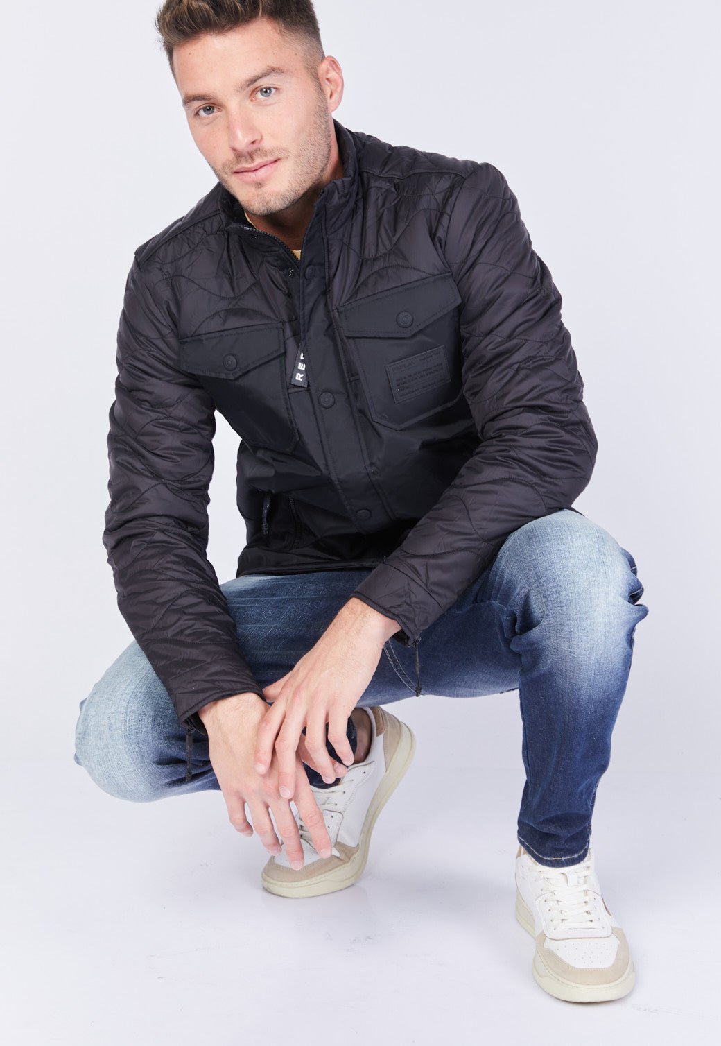 מעיל עם לוגו גברים - Replay