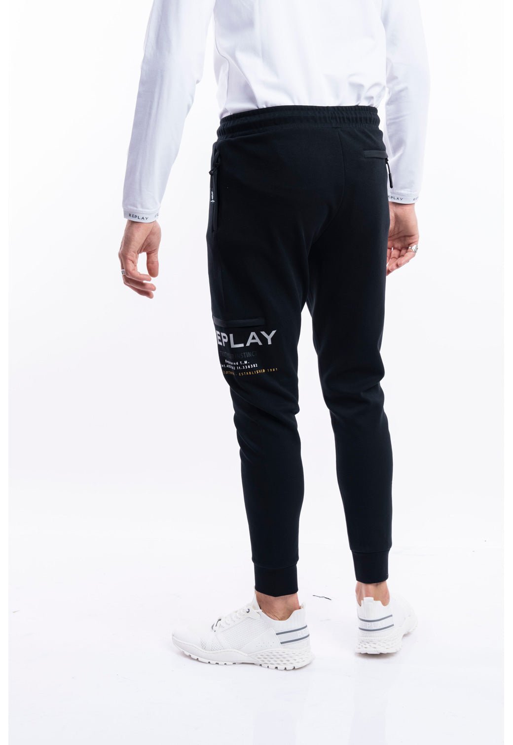 מכנסי אינטרלוק עם רוכסן גברים - Replay