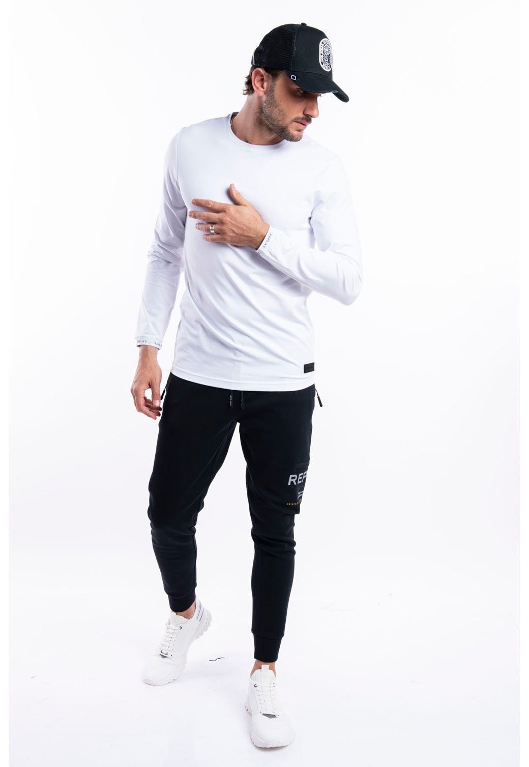 מכנסי אינטרלוק עם רוכסן גברים - Replay