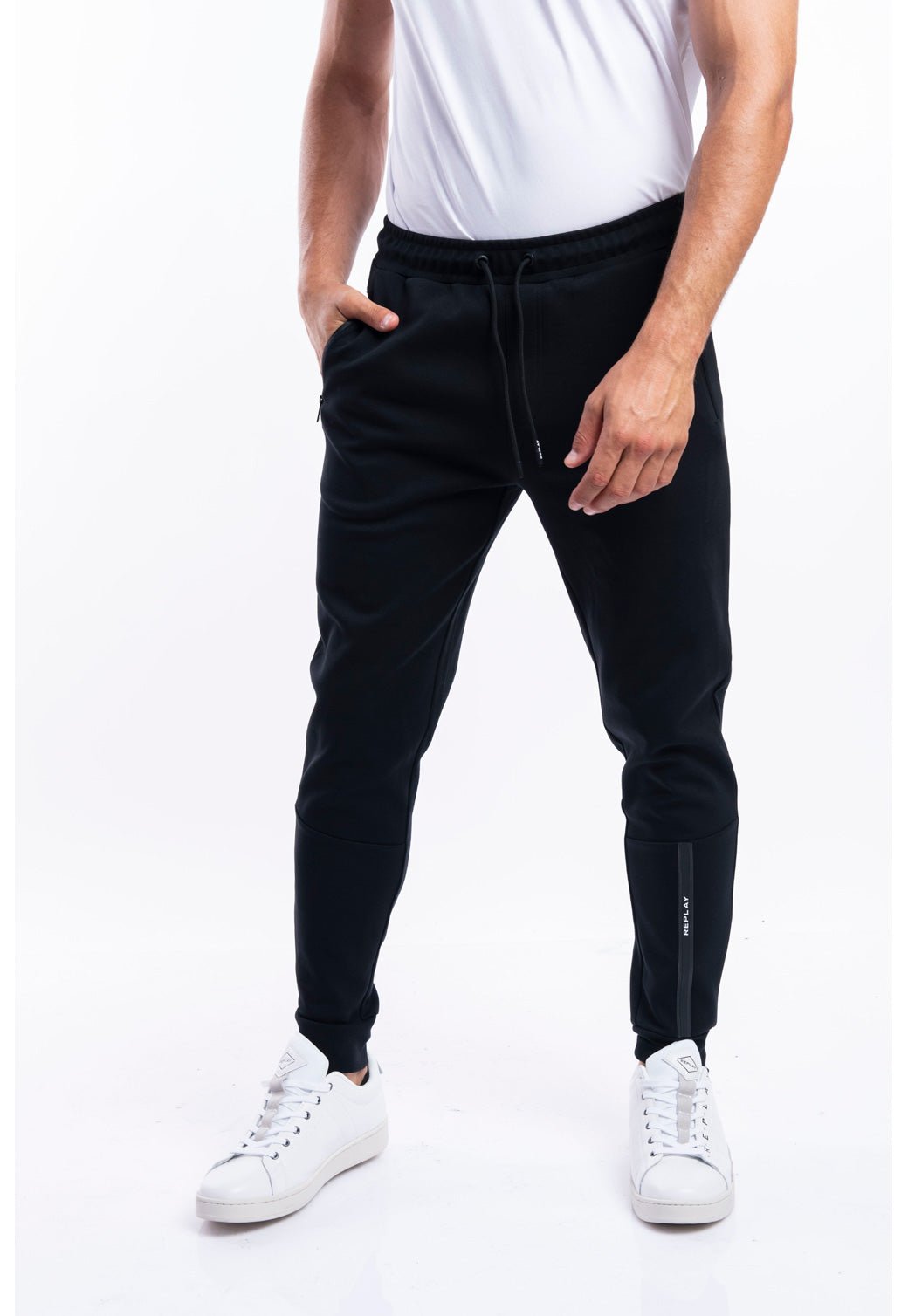 מכנסי אינטרלוק עם רוכסן גברים - Replay