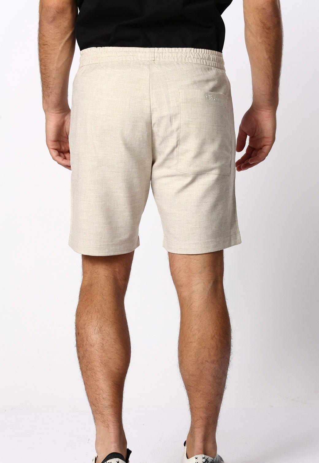 מכנסי פשתן קצרים גברים - Replay