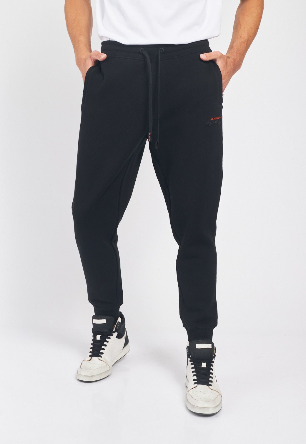 מכנסי טרנינג ארוכים עם כיסים גברים - Replay