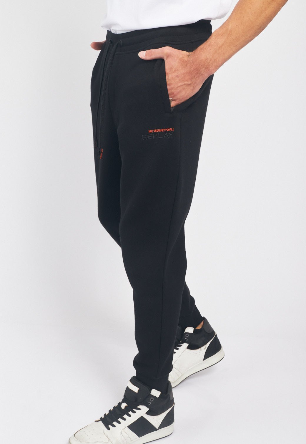 מכנסי טרנינג ארוכים עם כיסים גברים - Replay