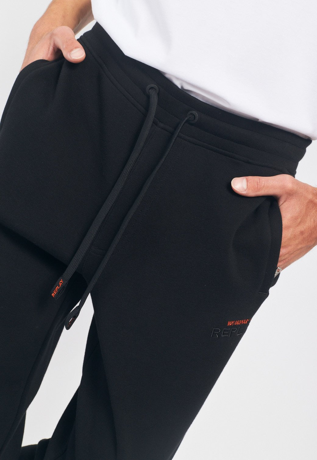 מכנסי טרנינג ארוכים עם כיסים גברים - Replay