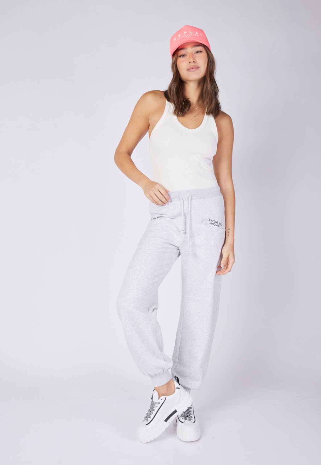 מכנסי טרנינג עם כיסים נשים - Replay