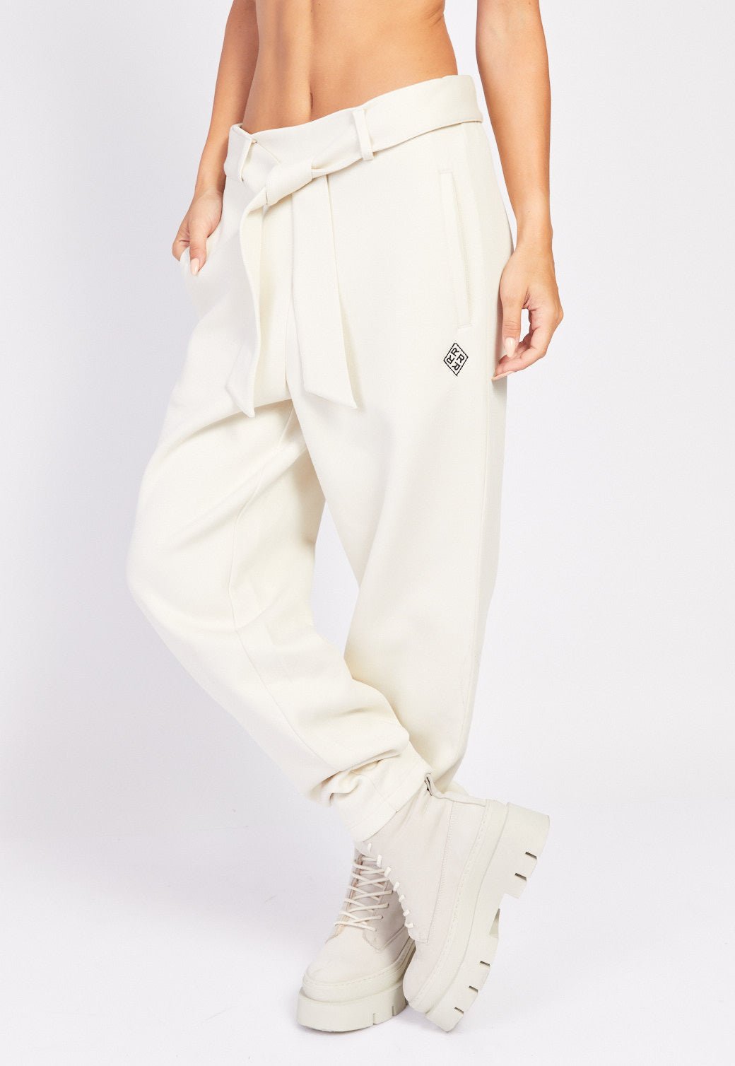 מכנסי טרנינג עם קשירת מותן נשים - Replay