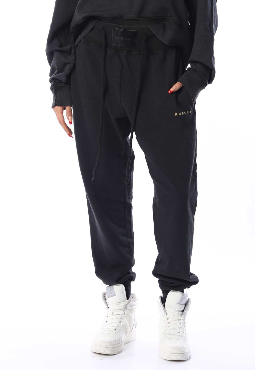 מכנסי טרנינג עם לוגו נשים - Replay