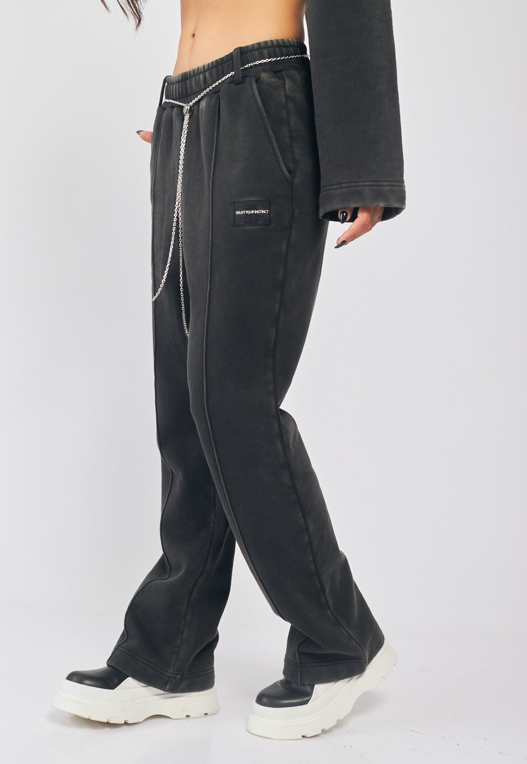 מכנסי טרנינג עם שרשרת בחגורה נשים - Replay