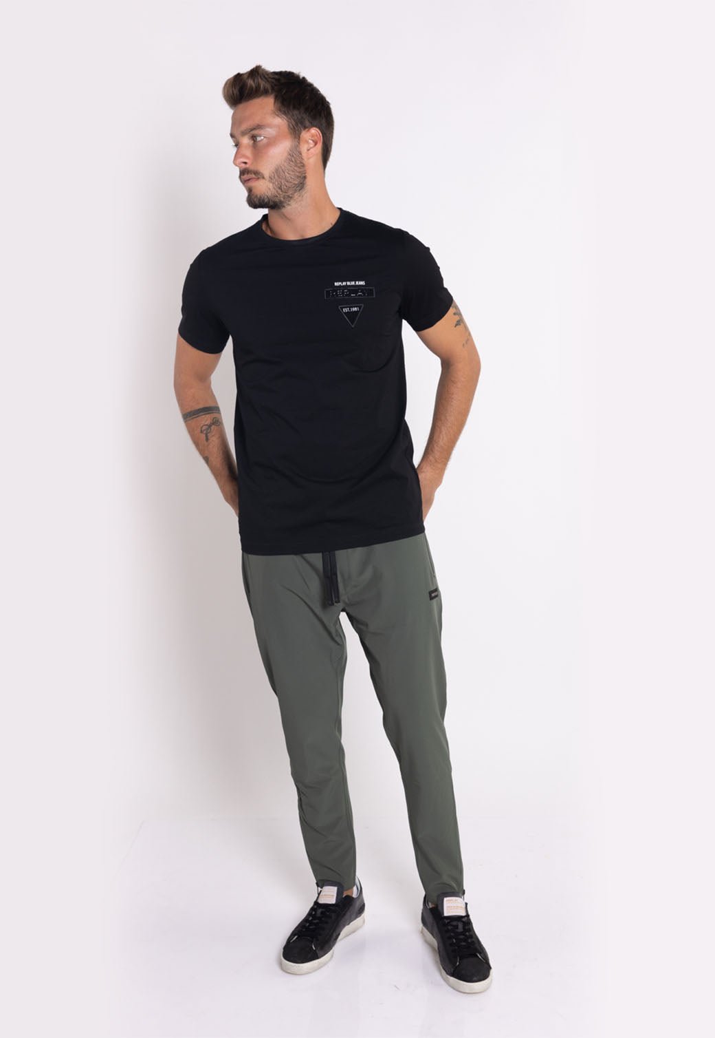 מכנסיים עם רוכסן גברים - Replay