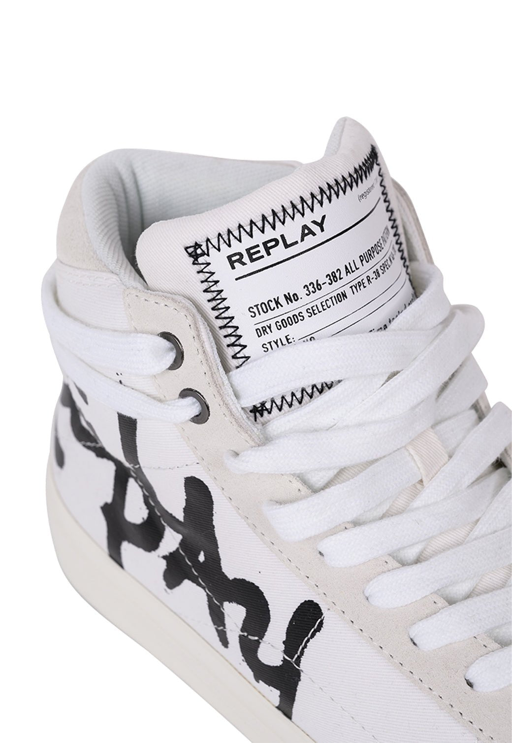 נעלי סניקרס גבוהות Snap Tone 2 לוגו גרפיטי גברים - Replay