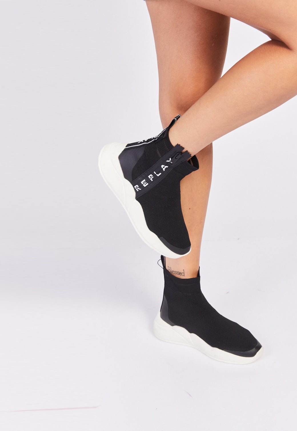 נעלי סניקרס גרב ברכיסה גבוהה נשים - Replay