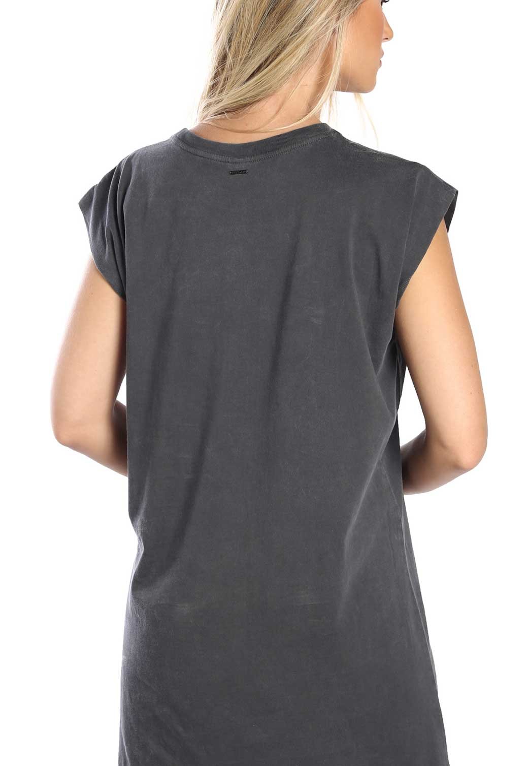 שמלה עם לוגו קטן בחזה נשים - Replay