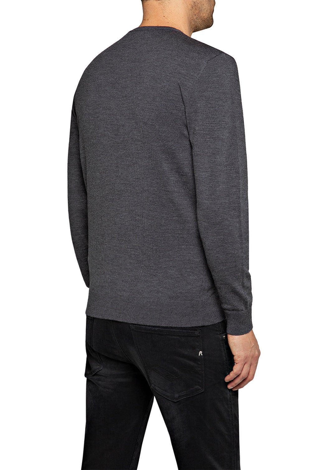 סריג חלק עם פץ' קטן גברים - Replay