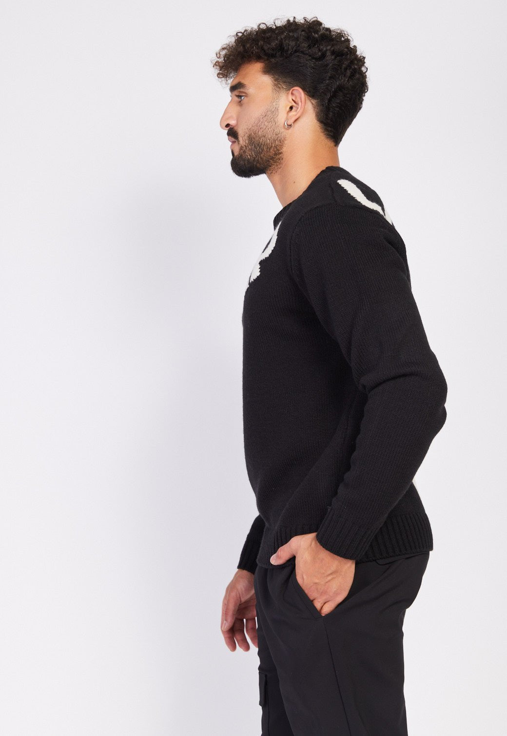 סוודר סריג עם לוגו גברים - Replay