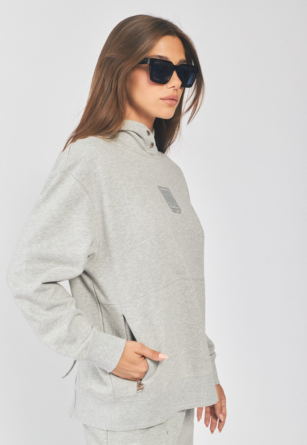 סווטשירט אוברסייז עם גב פתוח נשים - Replay