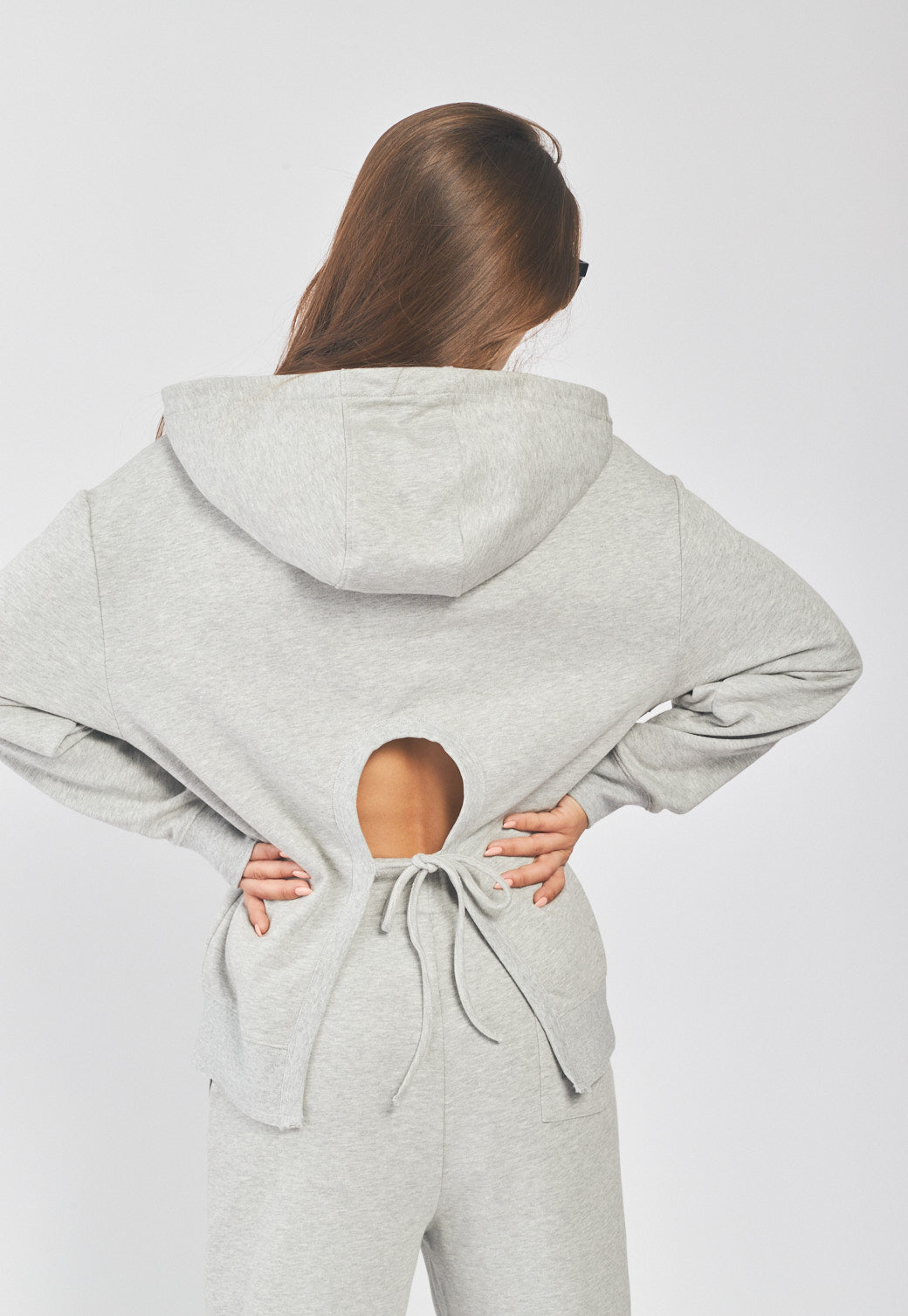 סווטשירט אוברסייז עם גב פתוח נשים - Replay