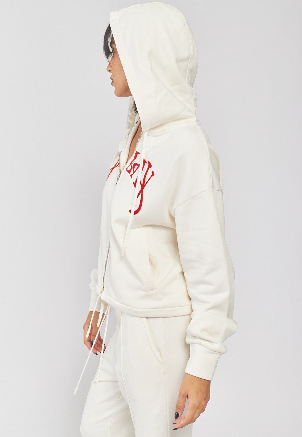 סווטשירט קפוצ'ון עם כיתוב נשים - Replay