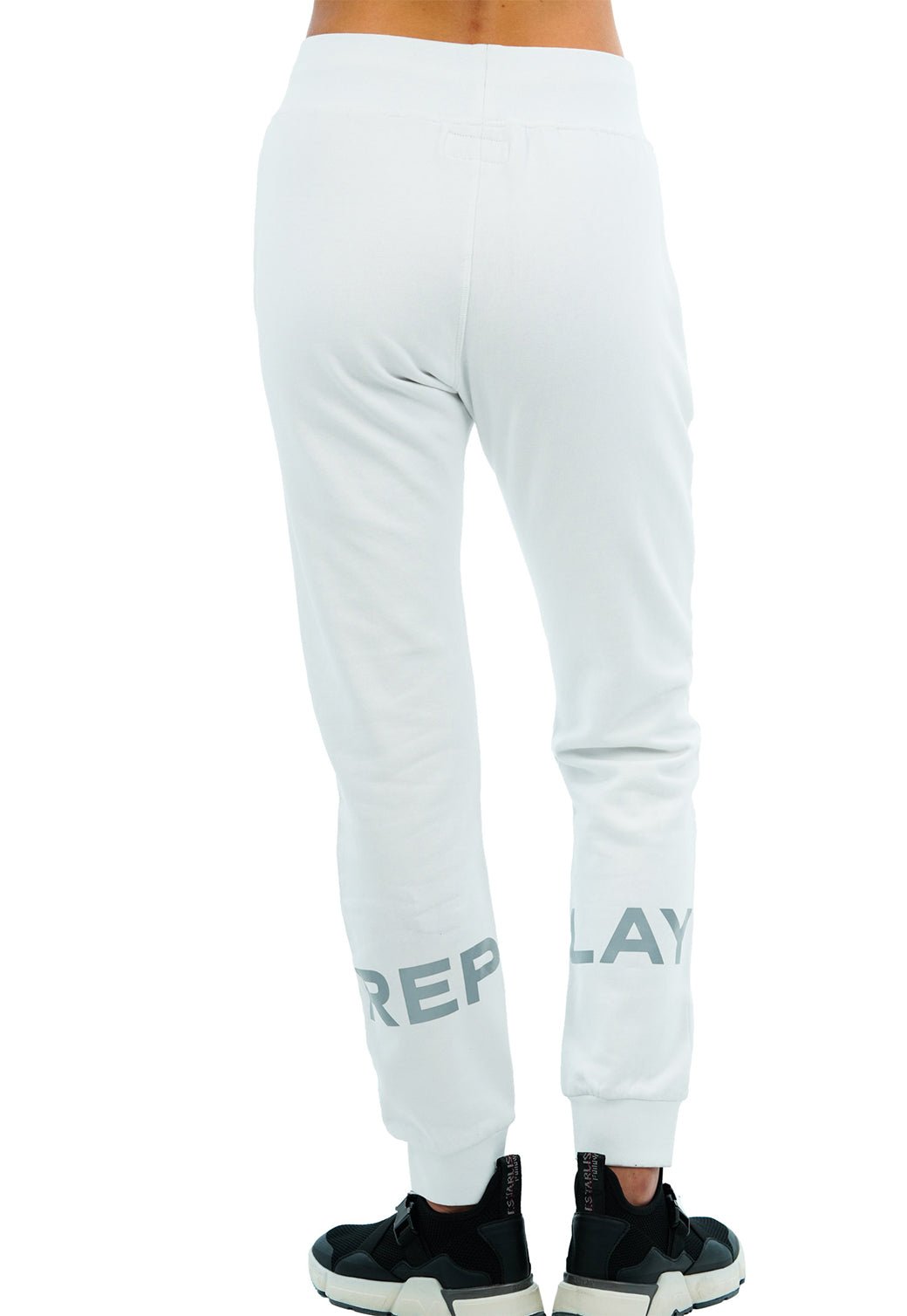 סווטשירט קפוצ'ון עם לוגו קטן קדימה ולוגו ריפלקטד בגב נשים - Replay