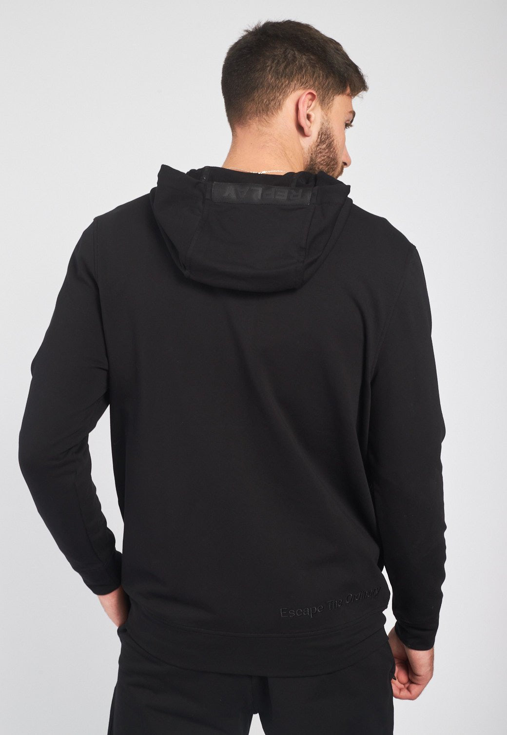 סווטשירט קפוצ'ון טרי גברים - Replay