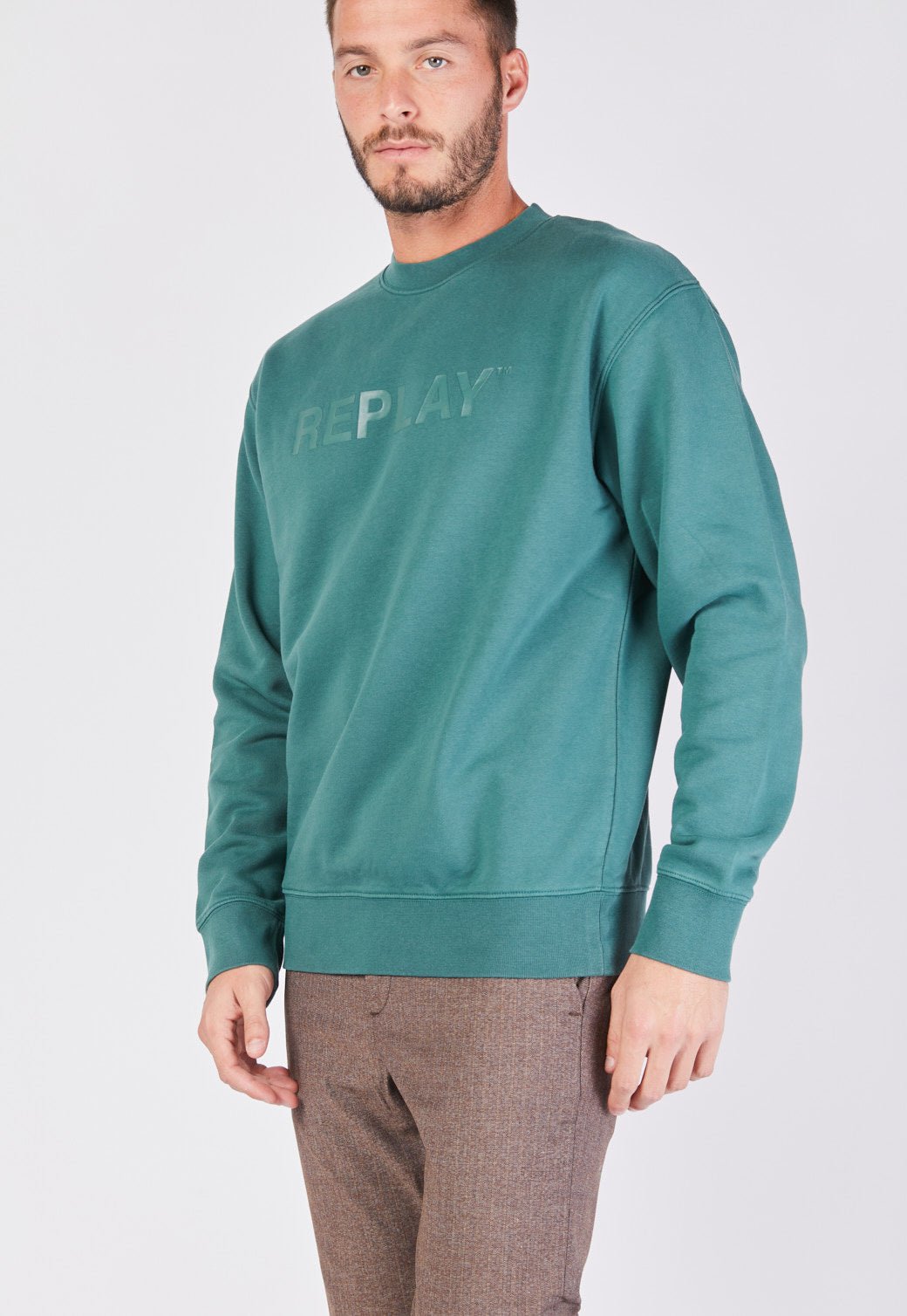 סווטשירט עם לוגו גברים - Replay