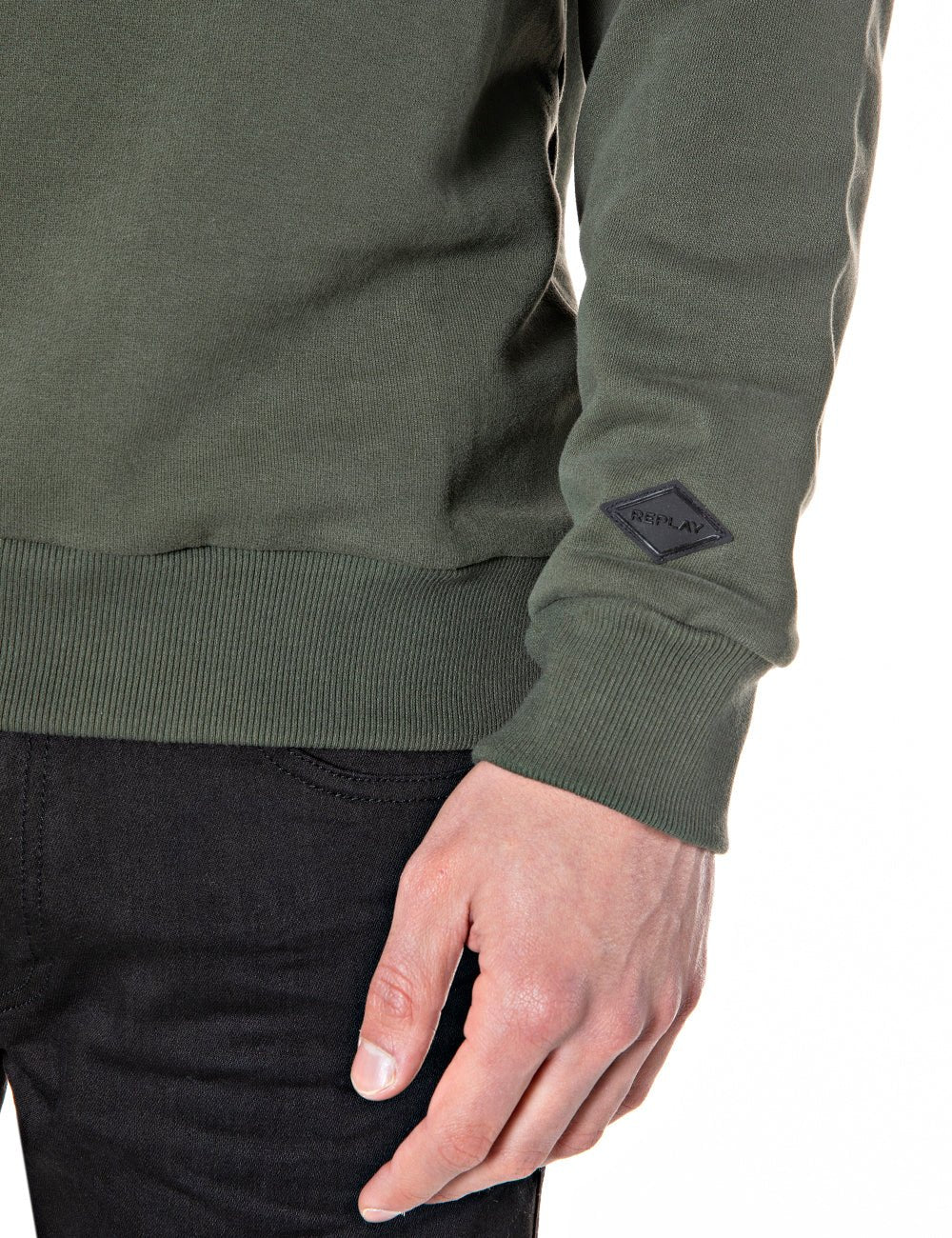 סווטשירט עם לוגו גדול גברים - Replay